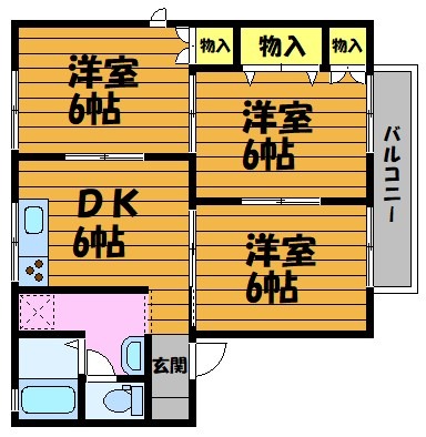 2階の間取り図