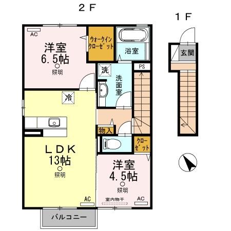 1階の間取り図