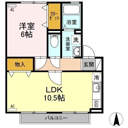 2階の間取り図
