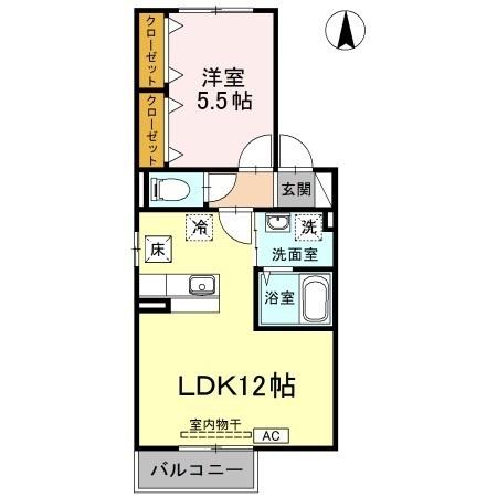 2階の間取り図