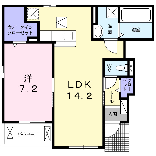 1階の間取り図