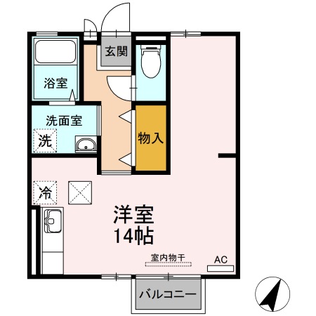 2階の間取り図