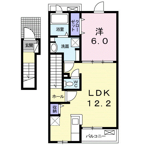 2階の間取り図