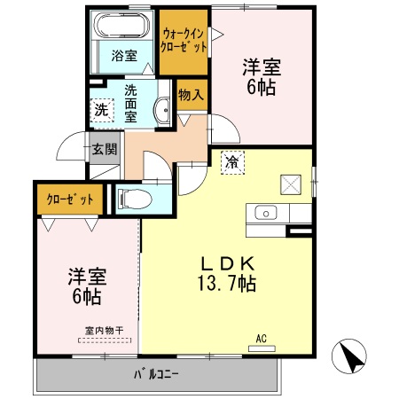 1階の間取り図