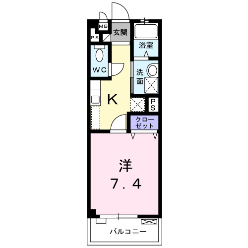 2階の間取り図