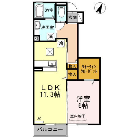 1階の間取り図