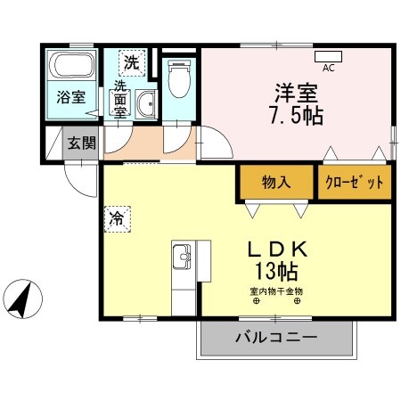 2階の間取り図