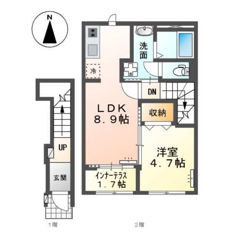 2階の間取り図
