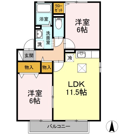 1階の間取り図