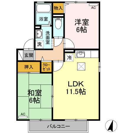 1階の間取り図