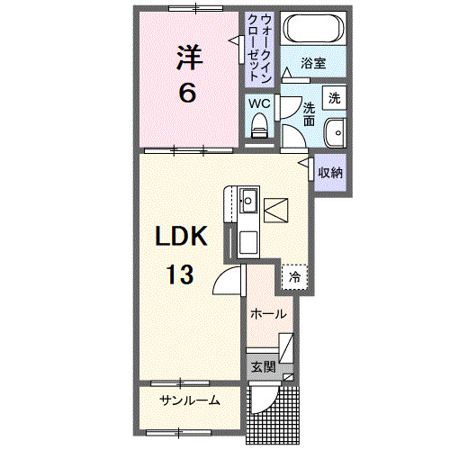 1階の間取り図