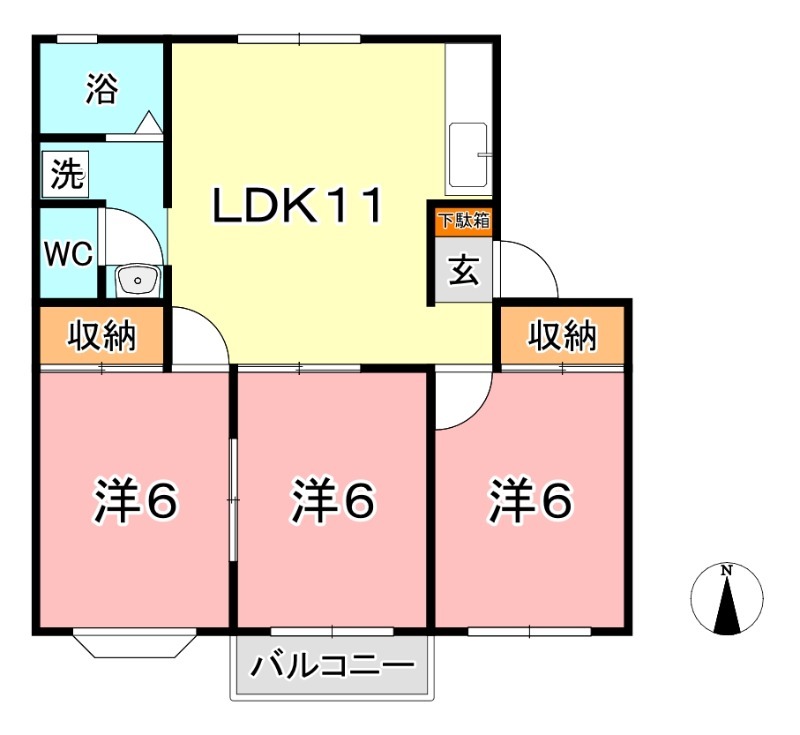 2階の間取り図