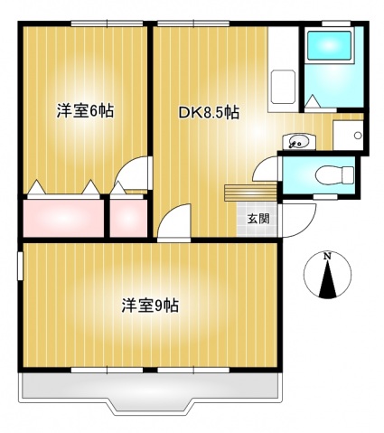2階の間取り図