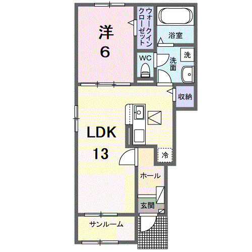 1階の間取り図