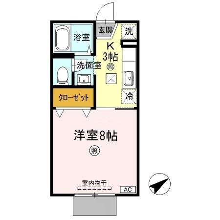 1階の間取り図