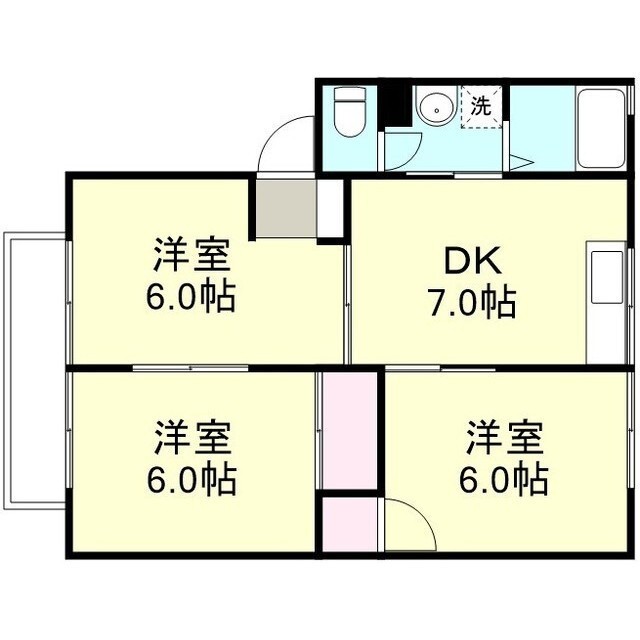 2階の間取り図