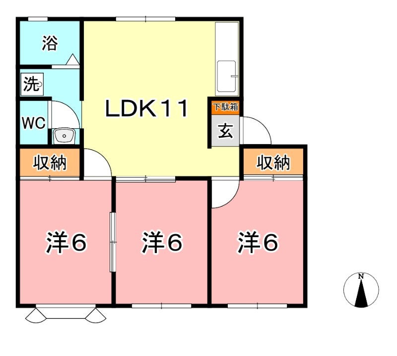 2階の間取り図