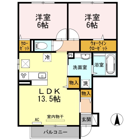 1階の間取り図
