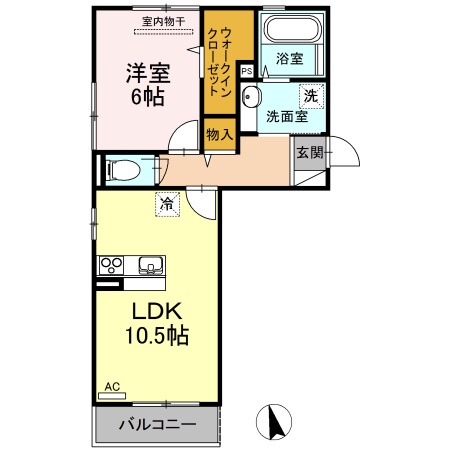 2階の間取り図