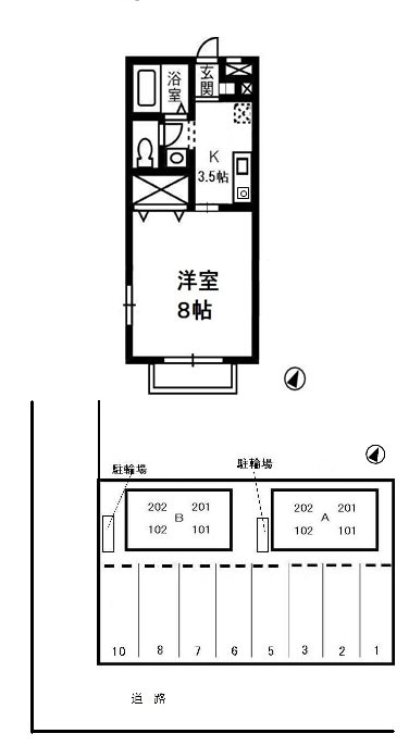 2階の間取り図