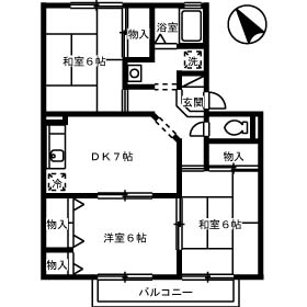 2階の間取り図