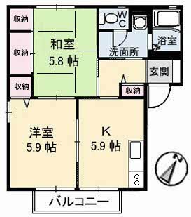 2階の間取り図
