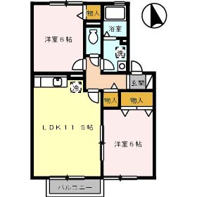 2階の間取り図