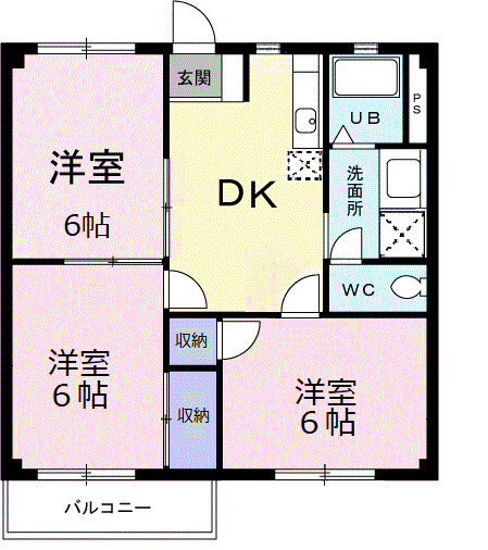 1階の間取り図