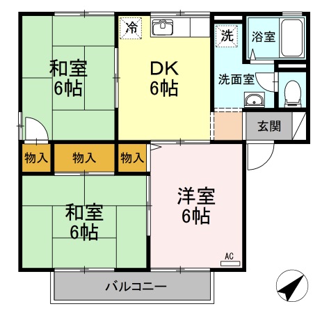 2階の間取り図