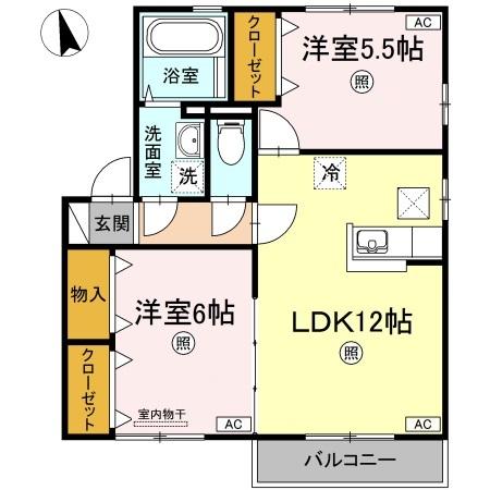 1階の間取り図