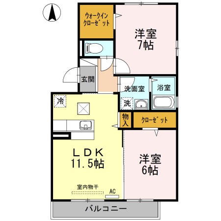 1階の間取り図