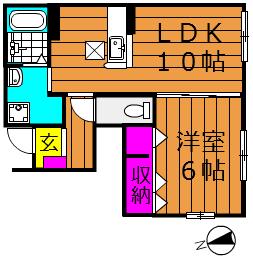 1階の間取り図