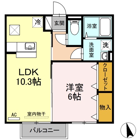 1階の間取り図