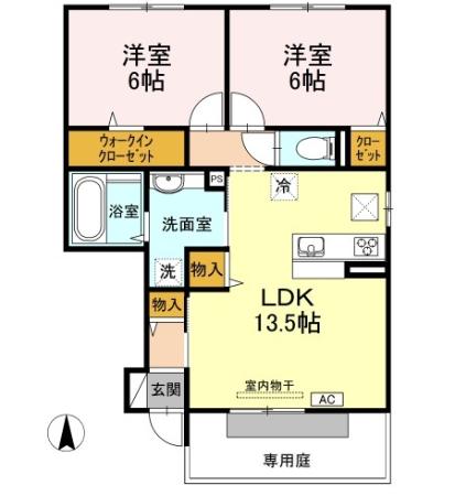1階の間取り図