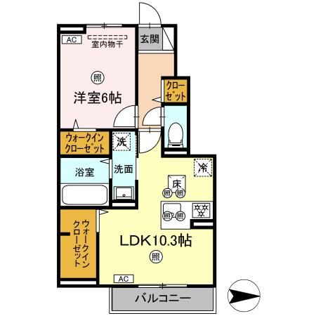 1階の間取り図