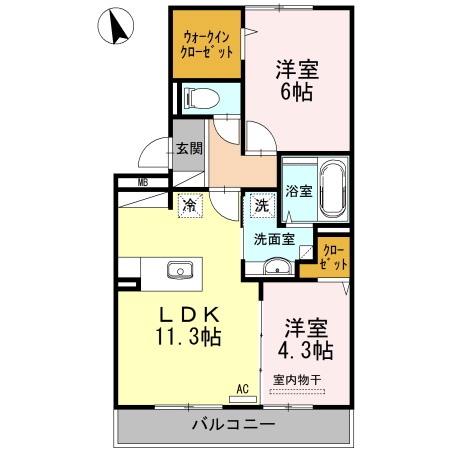 3階の間取り図