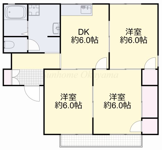 2階の間取り図