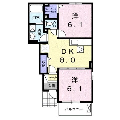 1階の間取り図