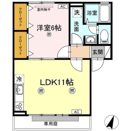 1階の間取り図