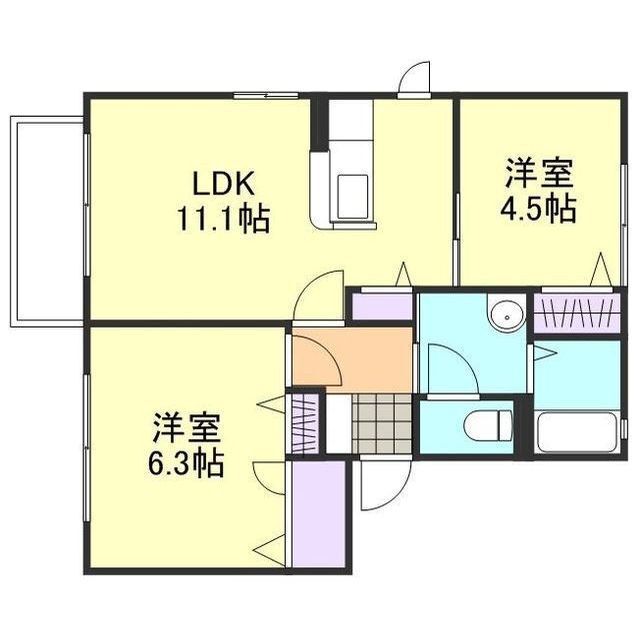 2階の間取り図