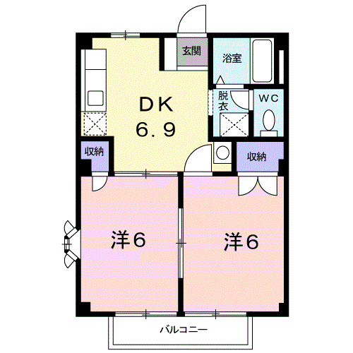 2階の間取り図
