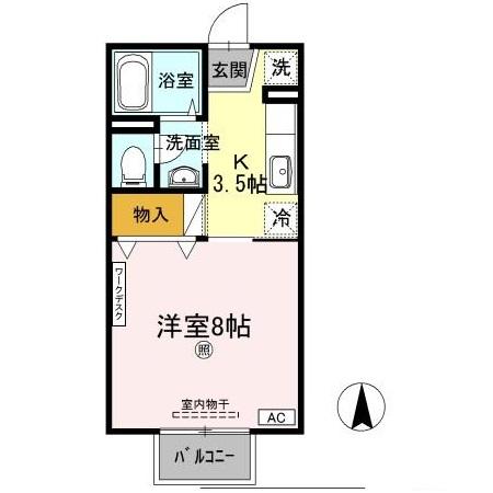 2階の間取り図