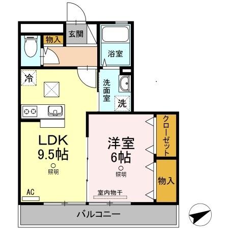 1階の間取り図