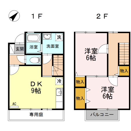 1階の間取り図