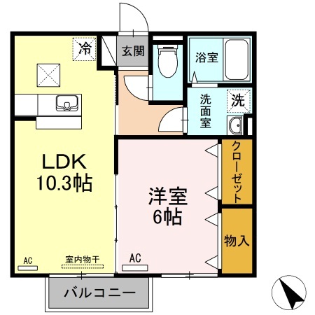1階の間取り図