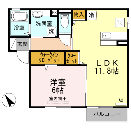 1階の間取り図