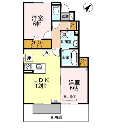 1階の間取り図