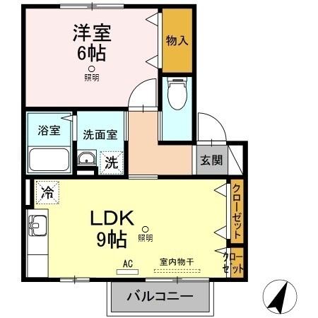 2階の間取り図