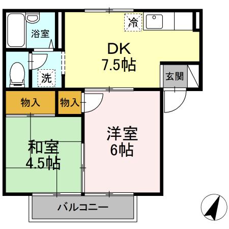 2階の間取り図