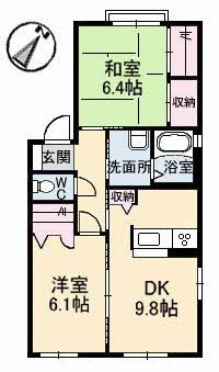 1階の間取り図